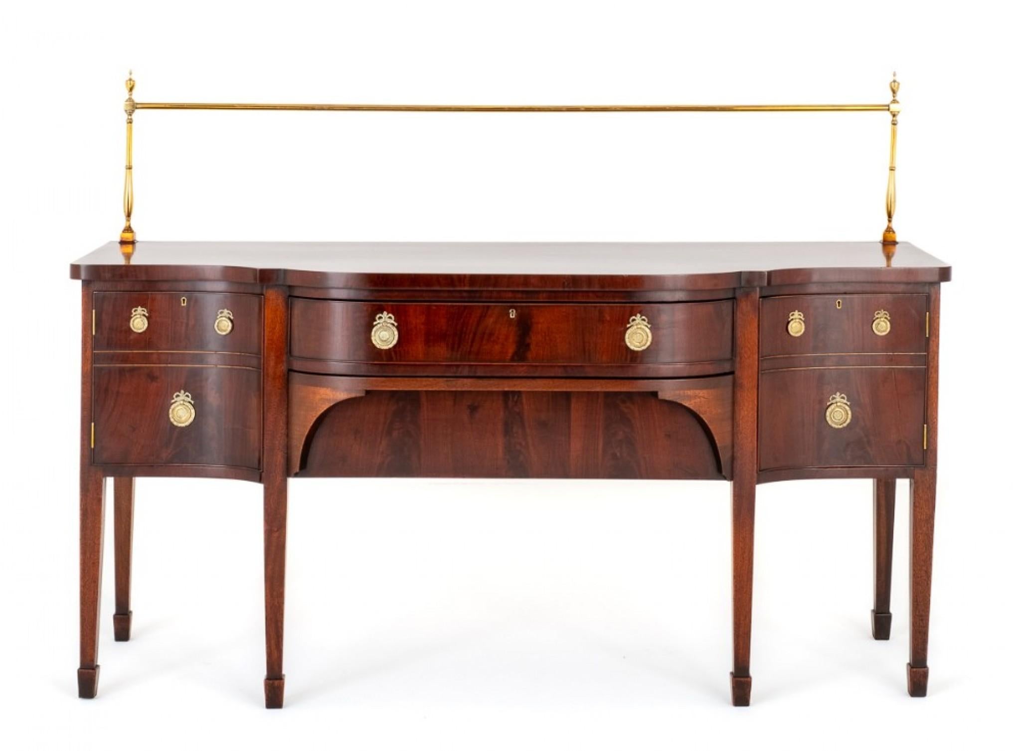 19th Century Regency Sideboard Mahogany Server Buffet 19th C For Sale