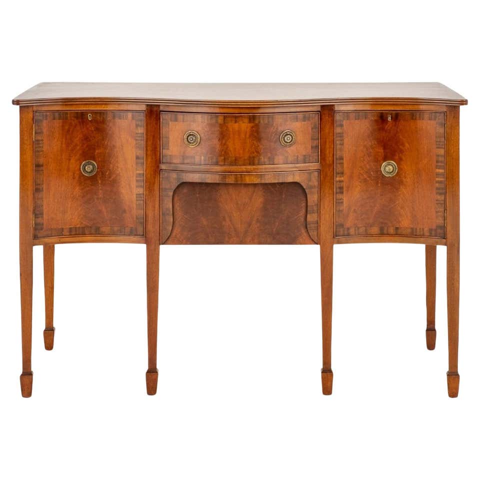 Magnificent Mahogany Stickley Serpentine Sideboard with Satinwood Inlay ...