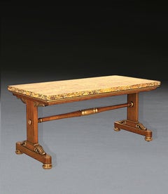 Regency Siena Tisch mit Marmor, Eiche und Giltwood