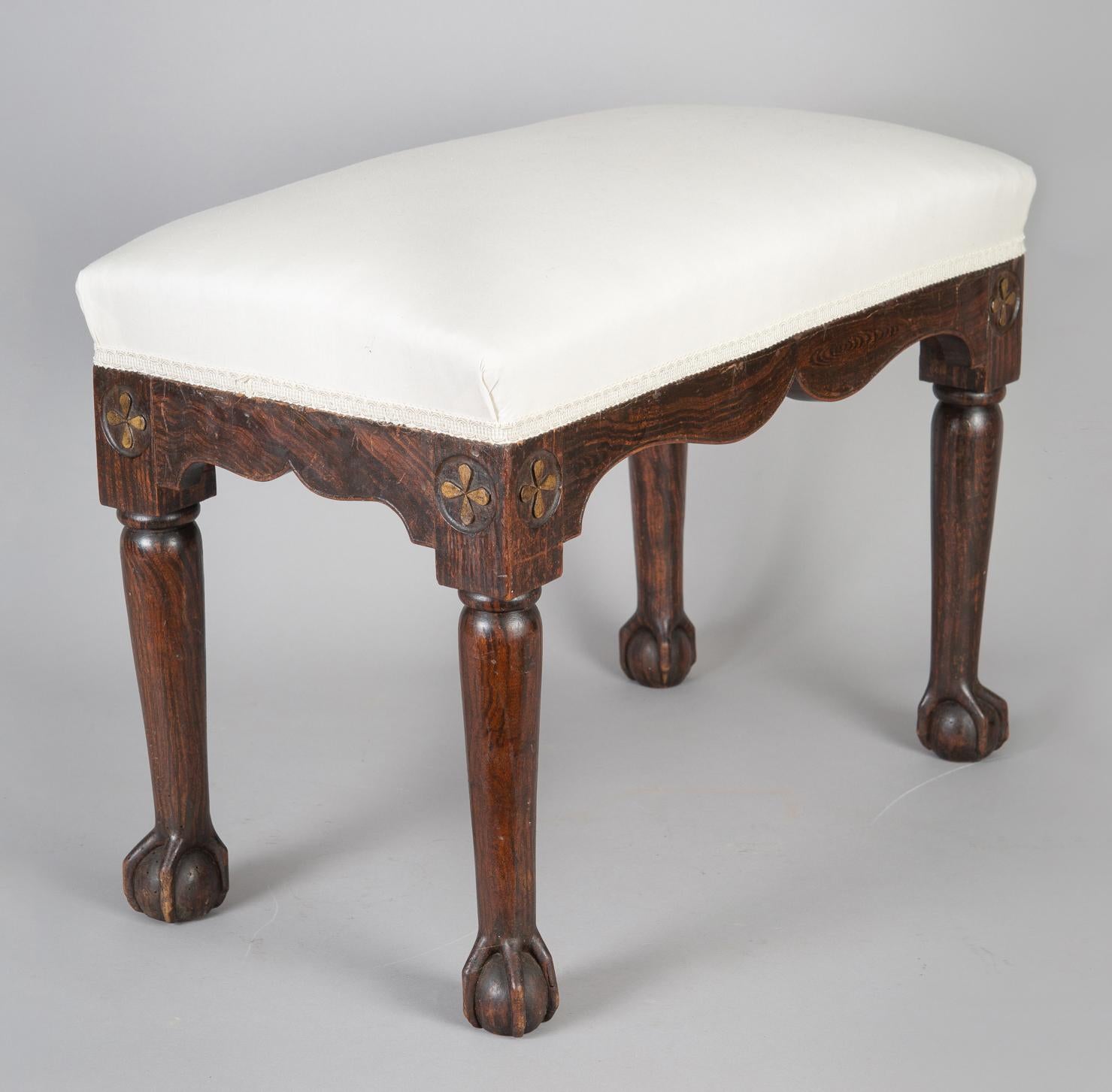 Early 19th Century Regency Simulated Rosewood Bench For Sale