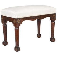 Antique Regency Simulated Rosewood Bench