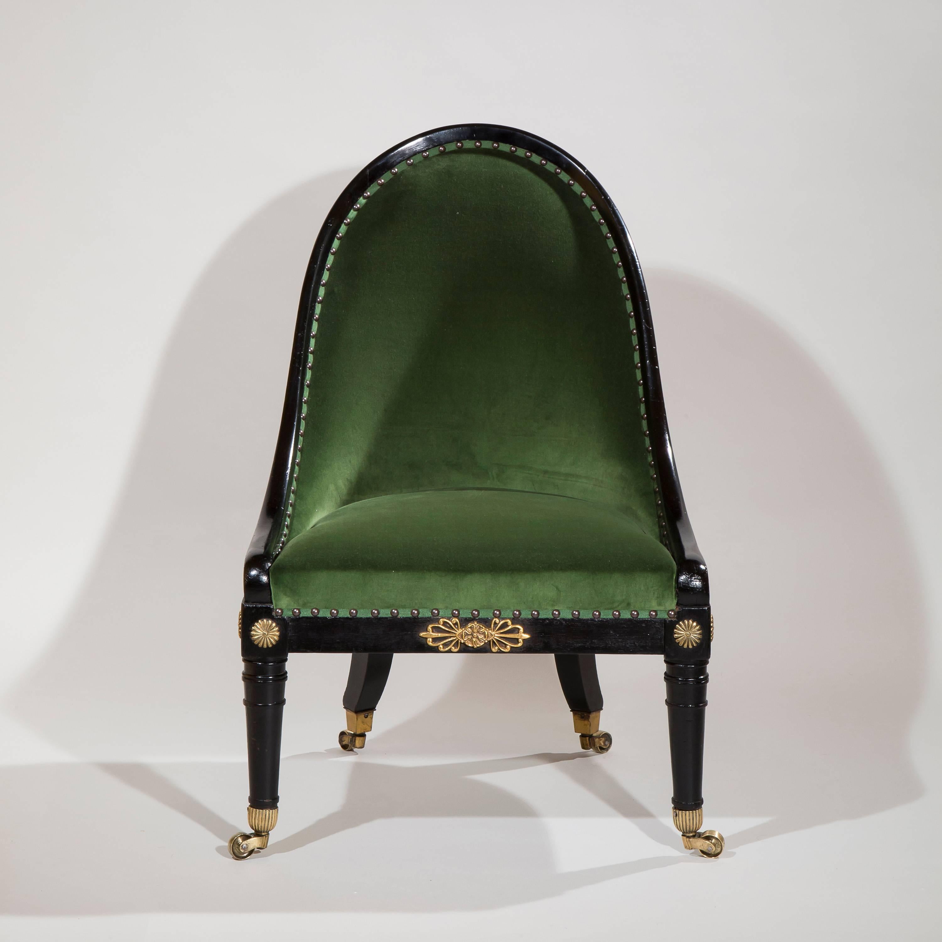 antique slipper chair history