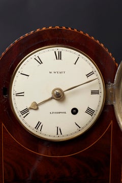 Regency Small Mahogany Cased Fusee Bracket Clock by William Wyatt, Liverpool