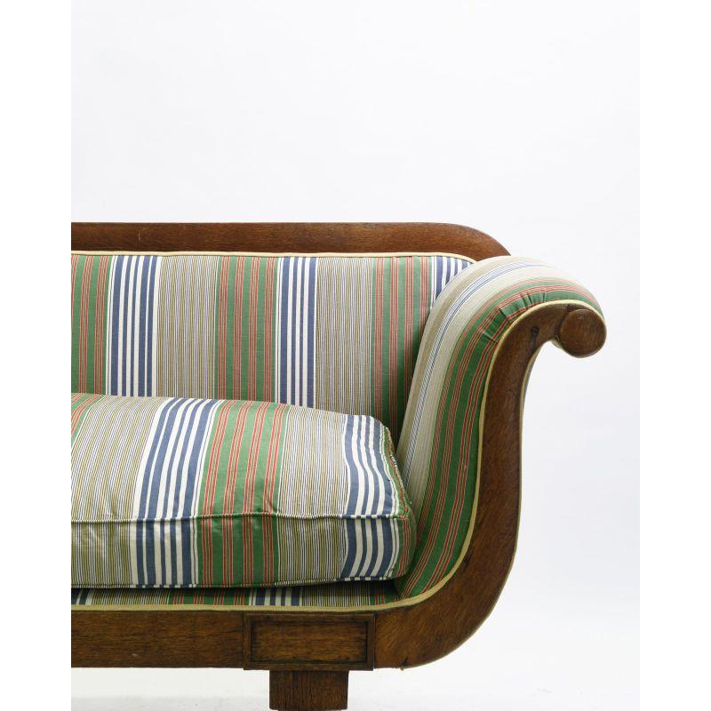 Regency sofa adam bray fabric in Oak

Oak frame and down filled upholstery

Dimension: H 88 x W 210 x D 60 cm.