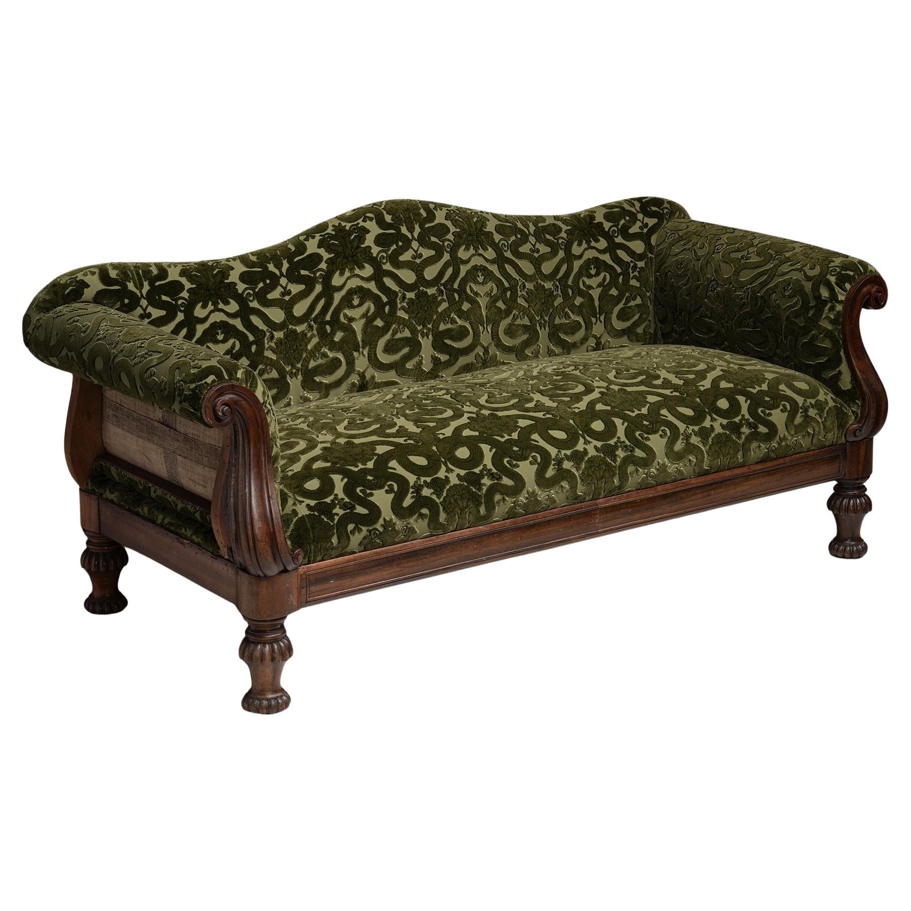 Regency Sofa in House of Hackney Velvet, England circa 1880
