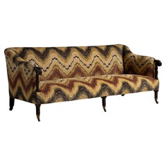 Antique Regency Sofa in Pierre Frey Fabric, England circa 1820
