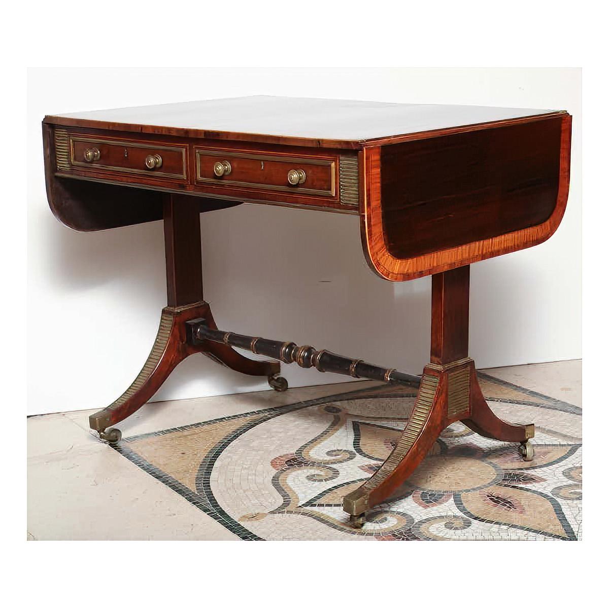 English Regency Sofa Table, by John McLean For Sale