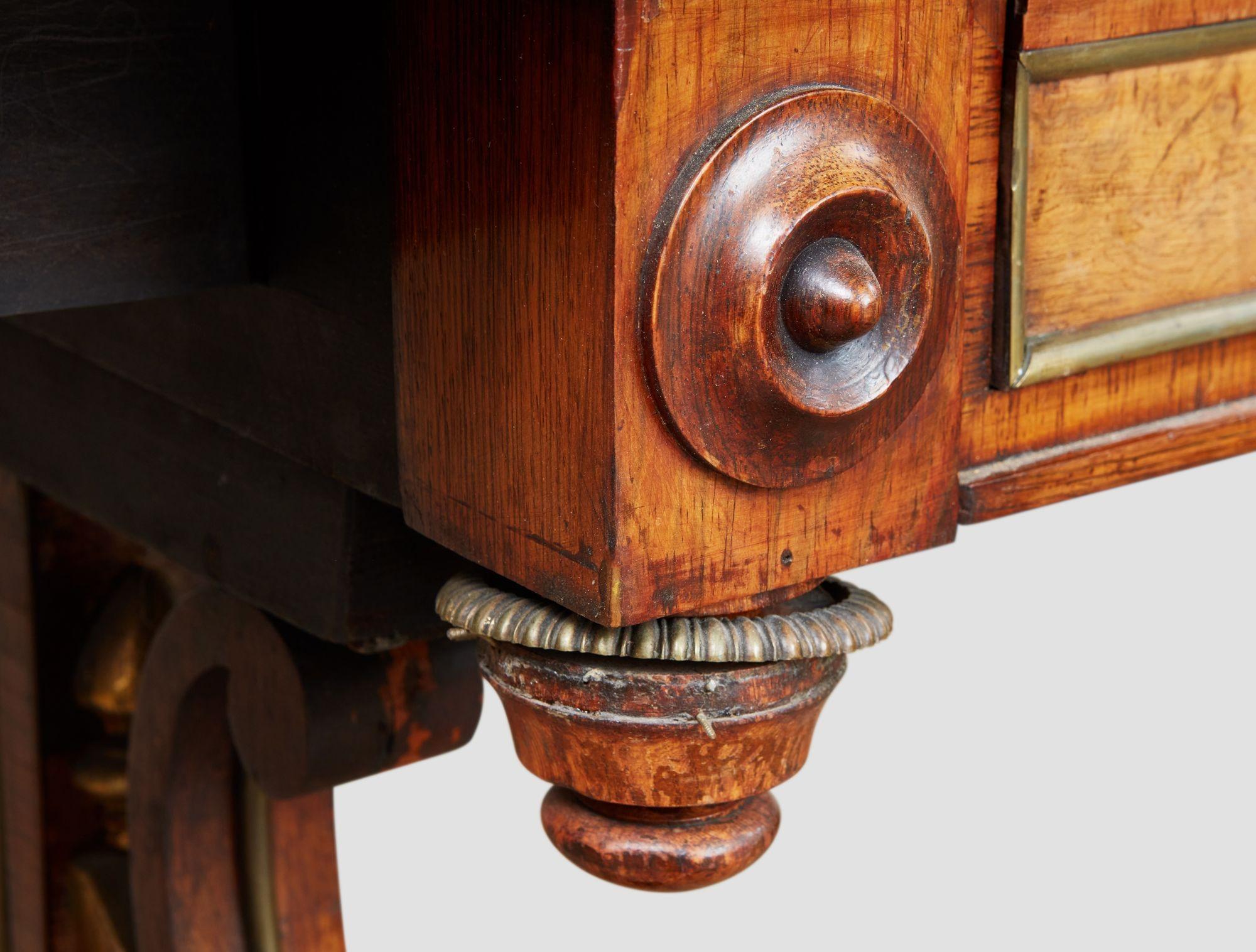 Regency Sofa Table in the Manner of George Bullock For Sale 6