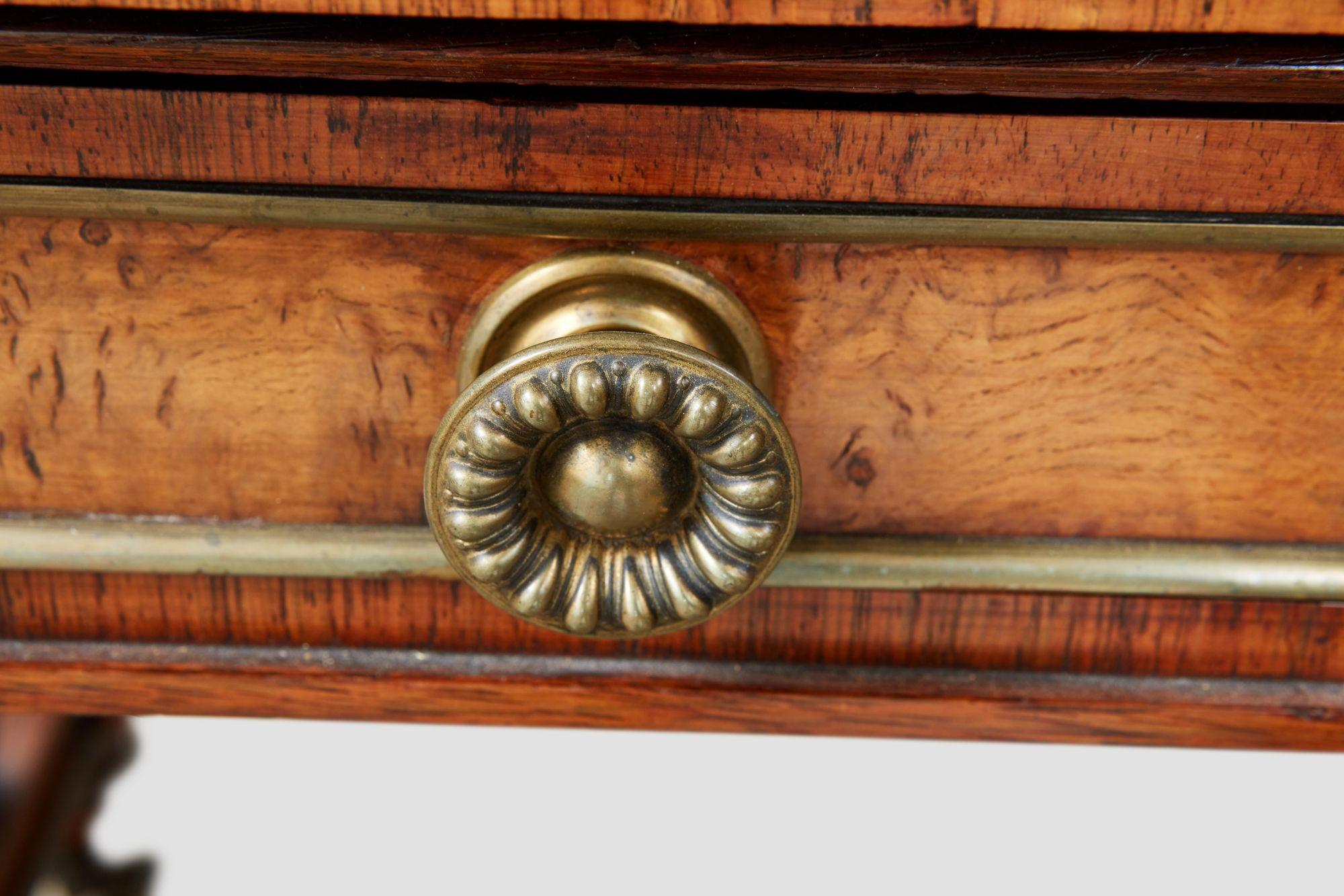 Regency Sofa Table in the Manner of George Bullock For Sale 1