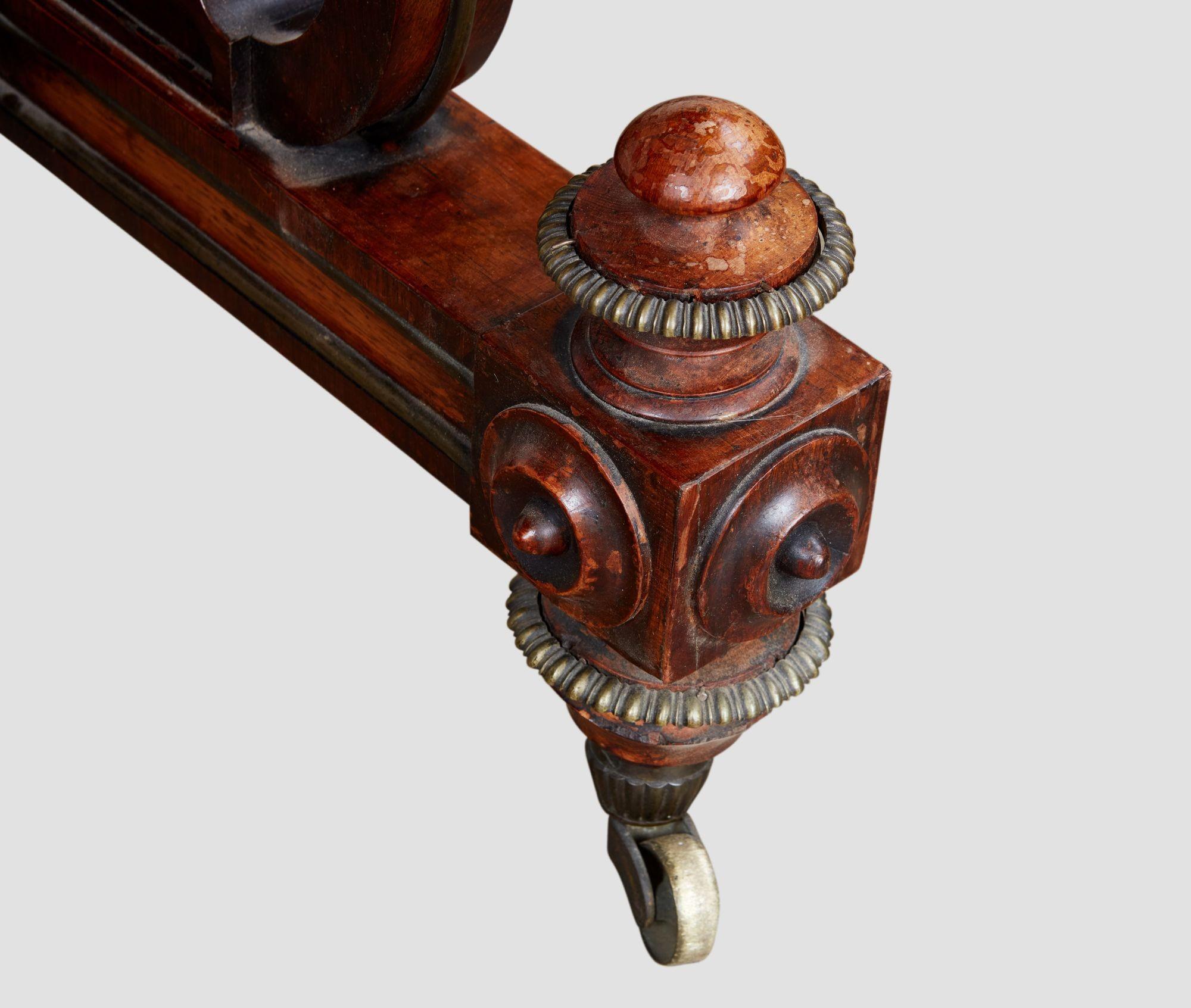 Regency Sofa Table in the Manner of George Bullock For Sale 3