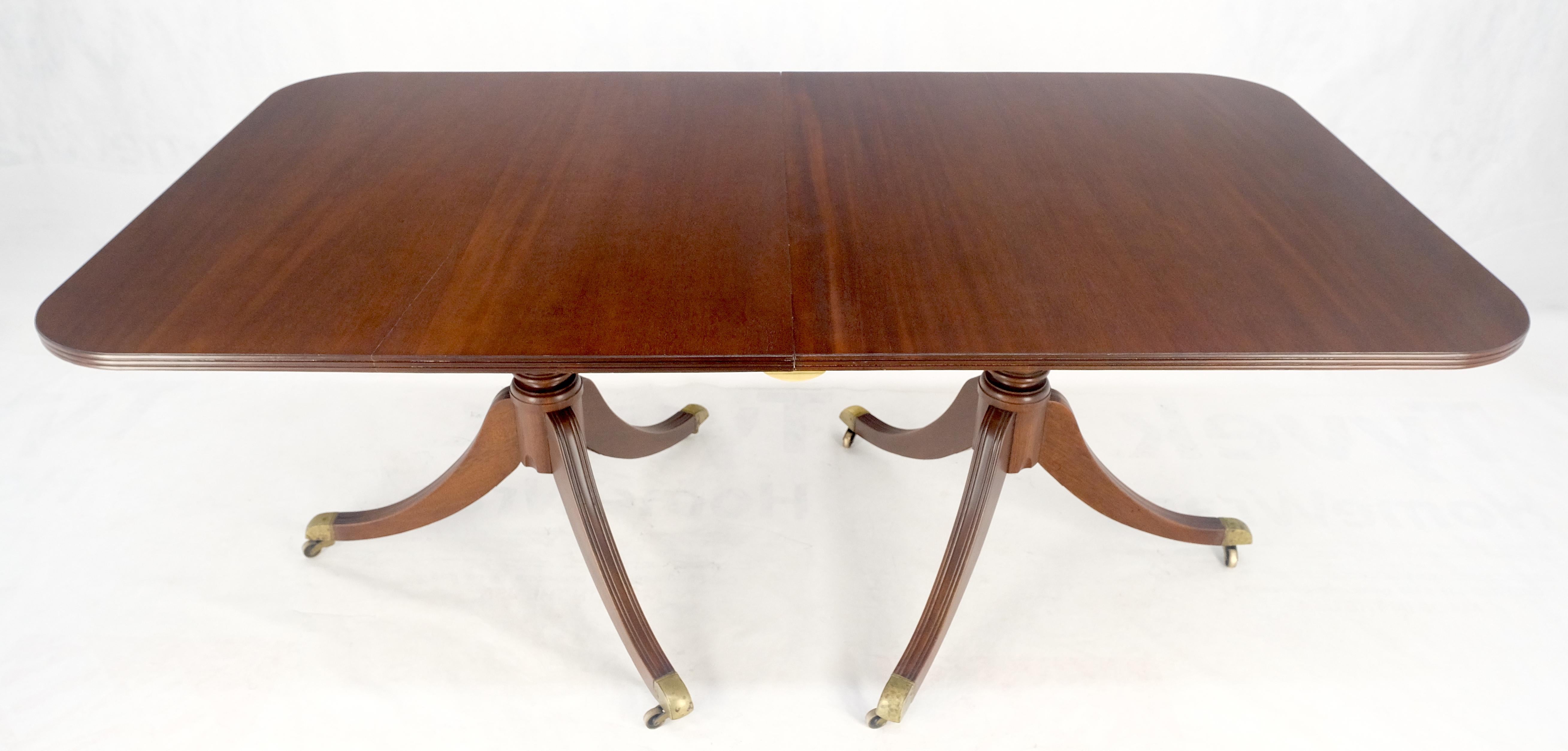 20th Century Regency Solid Mahogany Double Pedestal 1x17