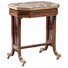 Regency Specimen Marble Top Table