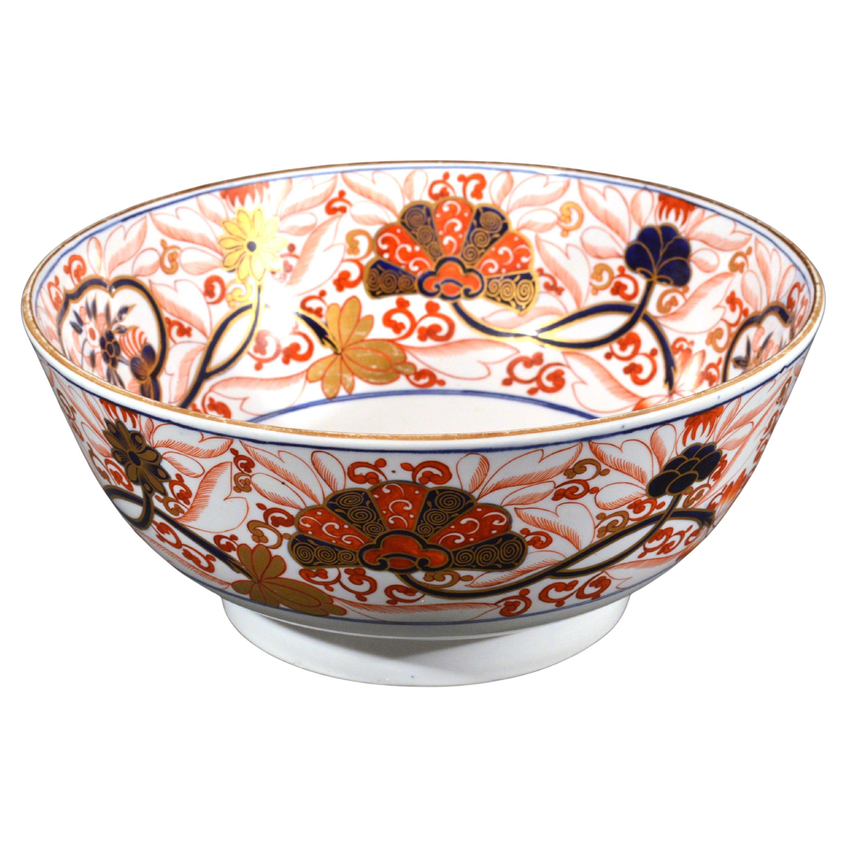 Regency Spode Imari Punch Bowl, Pattern # 2283 For Sale