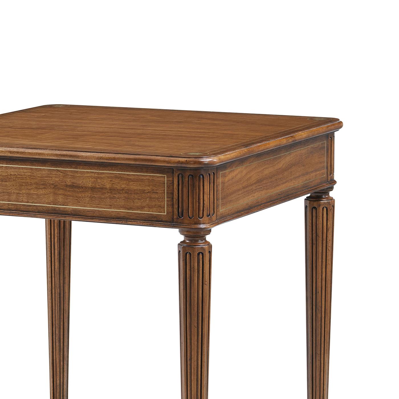 Vietnamese Regency Square Side Table For Sale