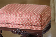 Regency Stained Wood Curule Stool