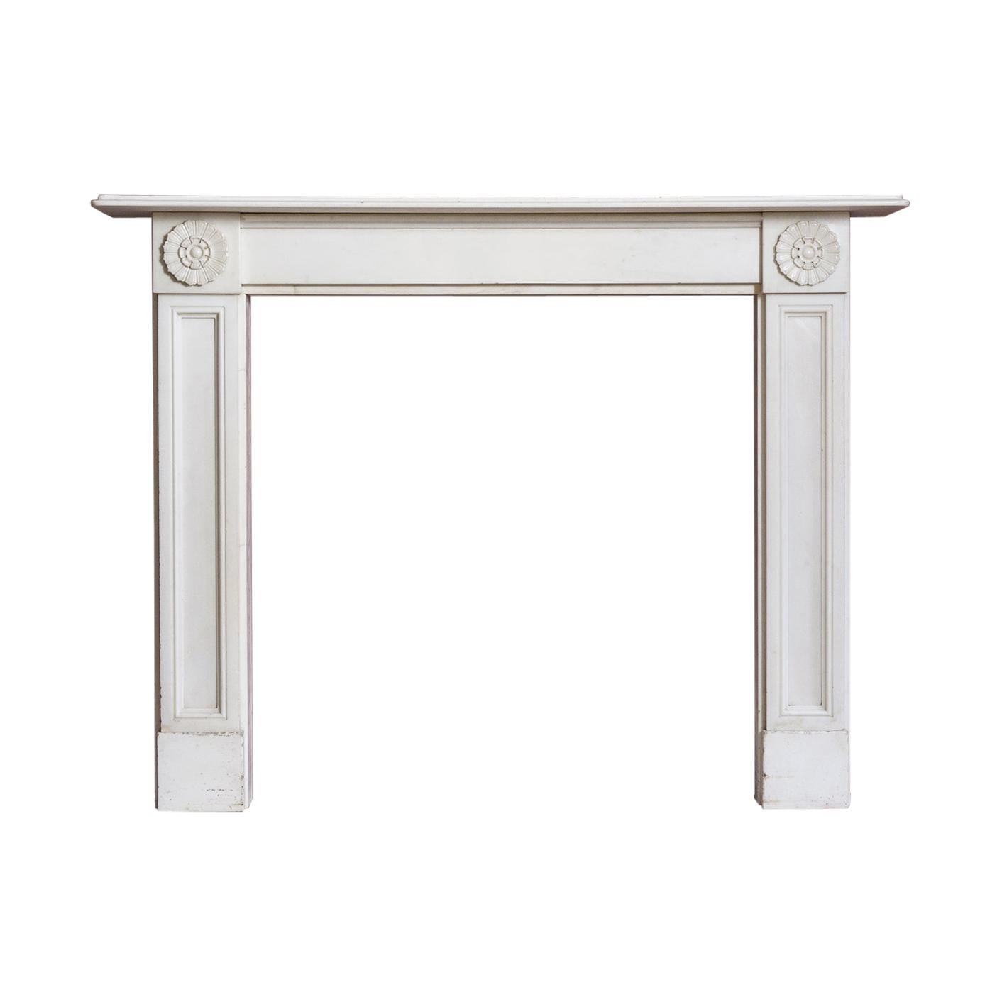 Regency Statuary Marble Fireplace