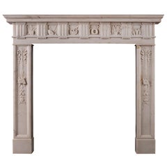 Regency Statuary Marmorkamin der feinsten Qualität