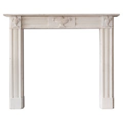Regency Statuary Marble Neo-Classical Fireplace