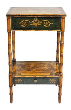 Regency Stencilled and Painted Side Table