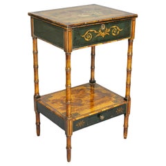 Regency Stencilled and Painted Side Table