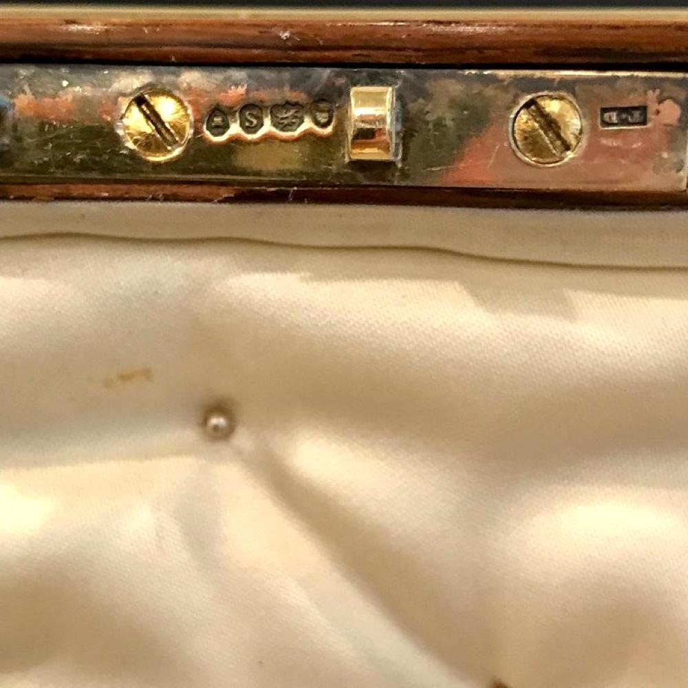 Caja de Amboyna de la Regencia Paul Storr, Londres, 1813, Escudo de Armas Real en venta 4