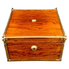 Caja de Amboyna de la Regencia Paul Storr, Londres, 1813, Escudo de Armas Real