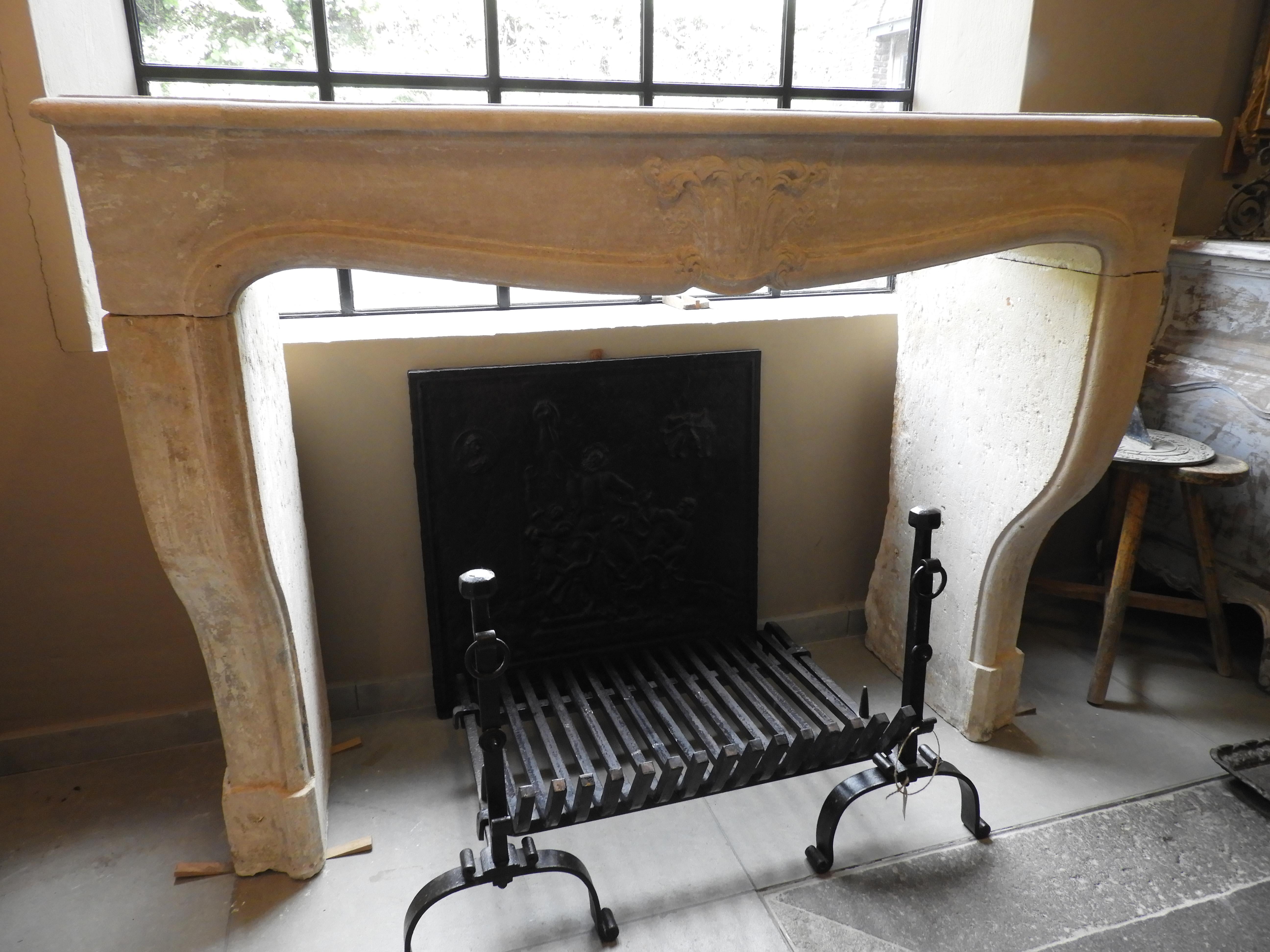 Regency Style, 19th Century Fireplace in French Limestone For Sale 13