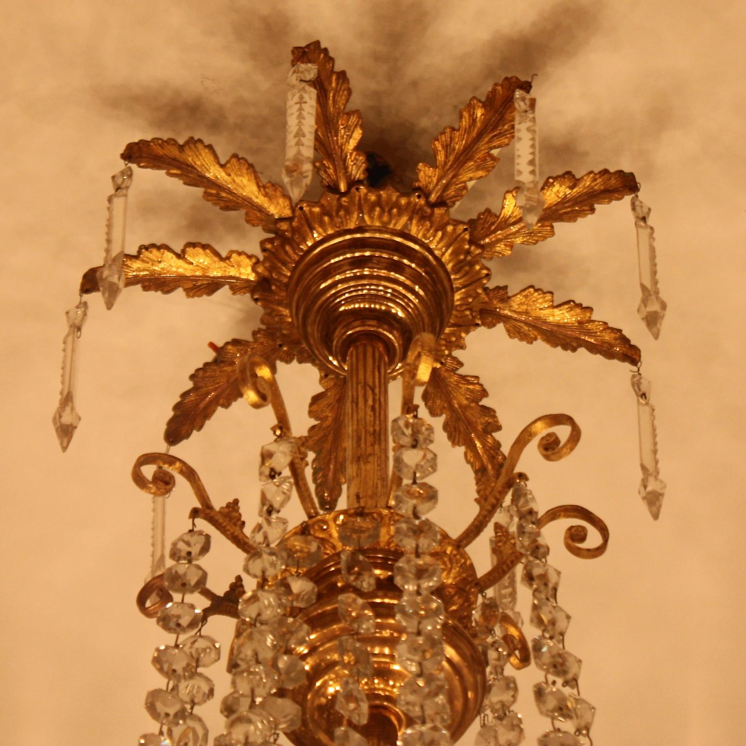 Regency Style 36-Light Gilt-Bronze and Crystal-Cut Chandelier, circa 1860 4