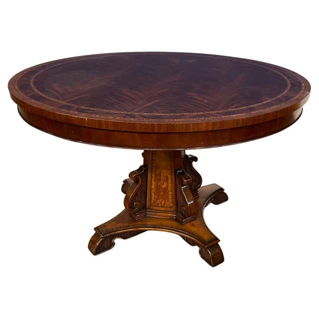 Sample Table Image Leighton Hall Traditional Game Table - Showroom Sample For Sale at 1stDibs