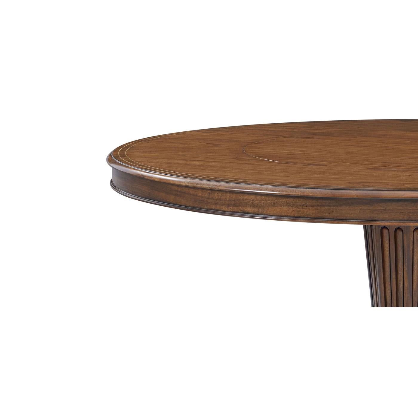 Table de salle à manger ronde de style Regency 72 pouces Neuf - En vente à Westwood, NJ