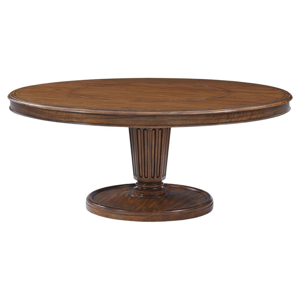 Regency Style 72 Inch Round Dining Table