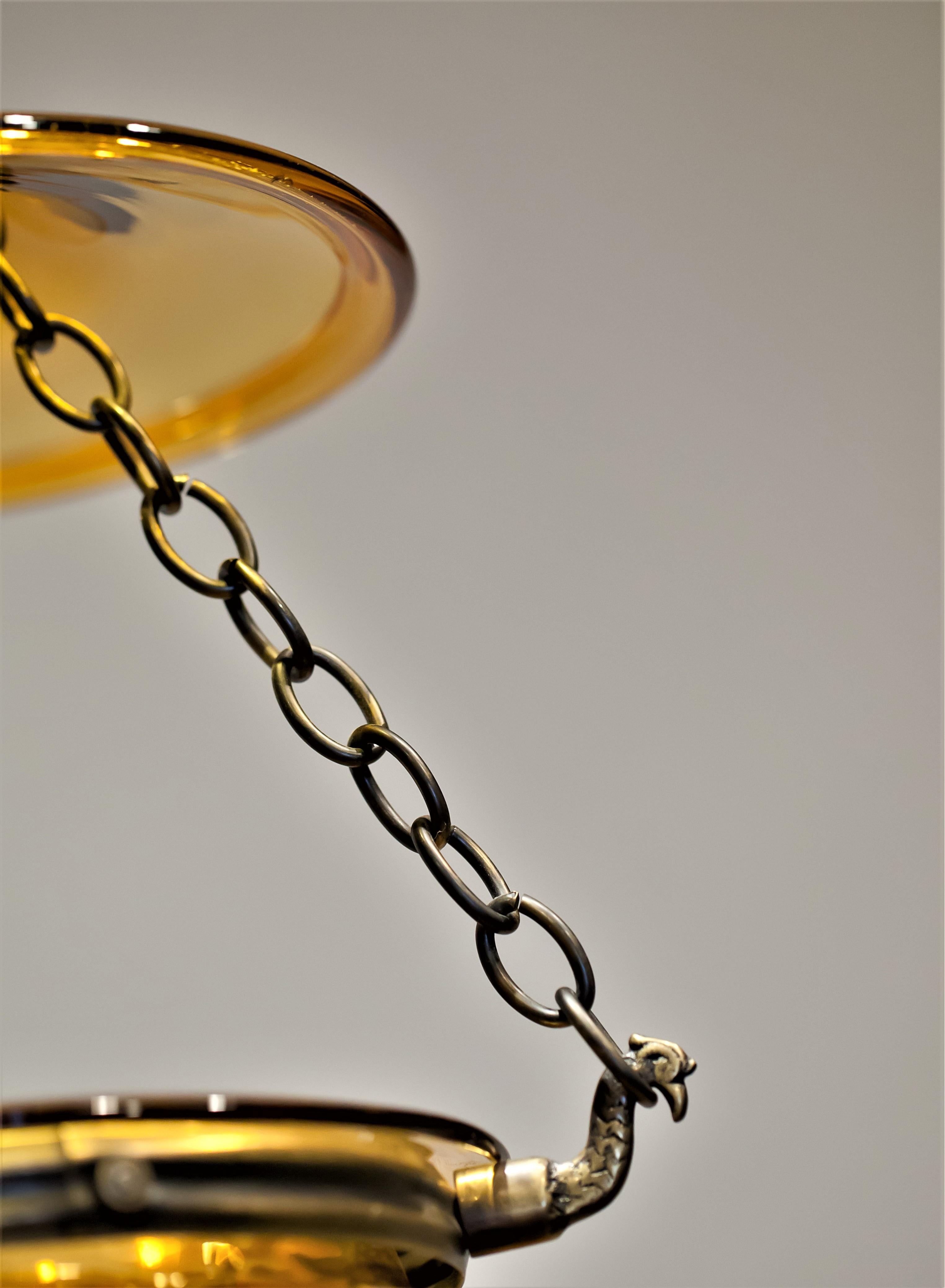 Regency Style Amber 3 Light 