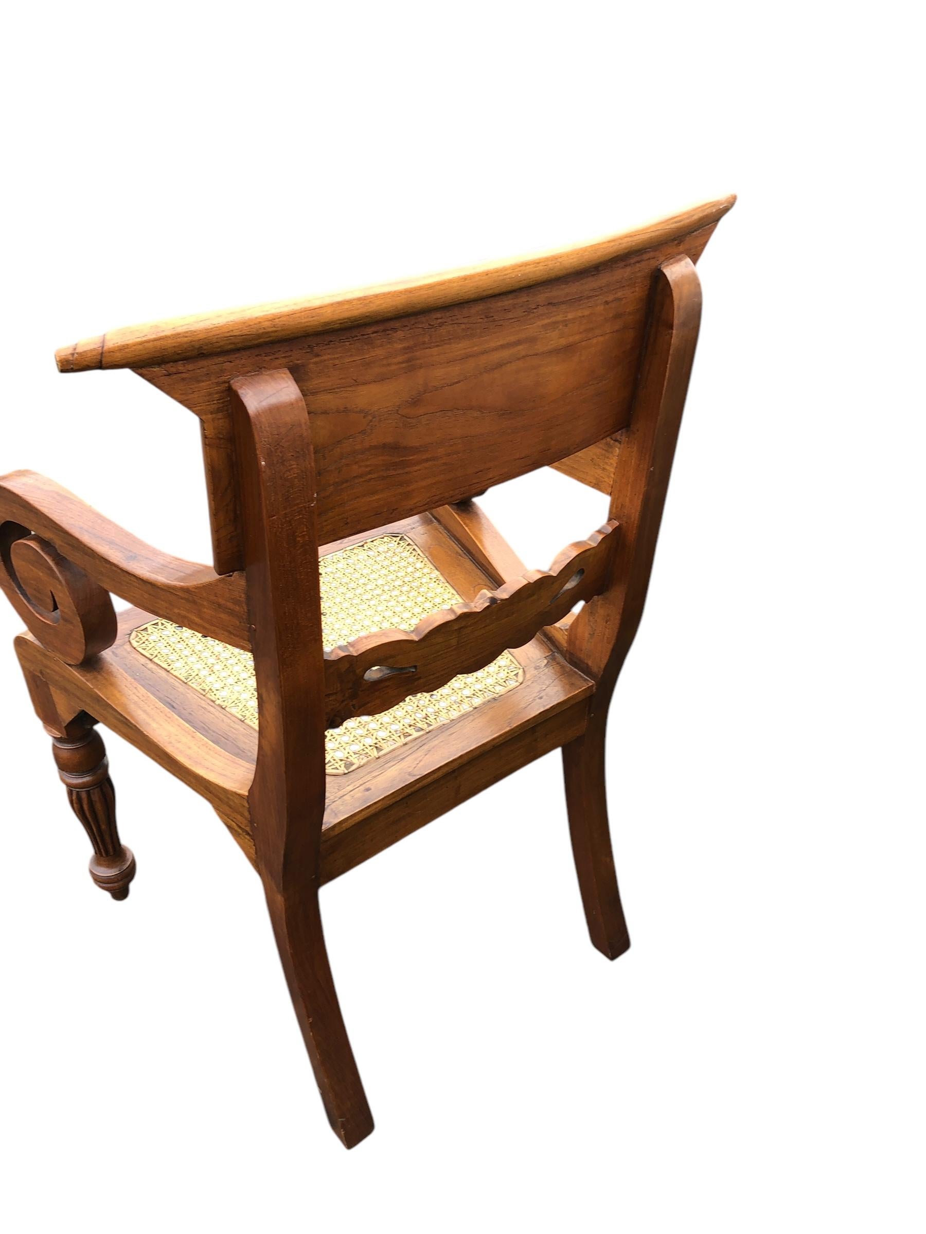 Chaise anglo-indienne de style Regency en vente 1