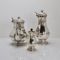 Regency Style Antique Sterling Silver Tea and Coffee Set by Cardeilhac