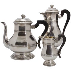 Regency Style Antique Sterling Silver Tea and Coffee Set by Cardeilhac