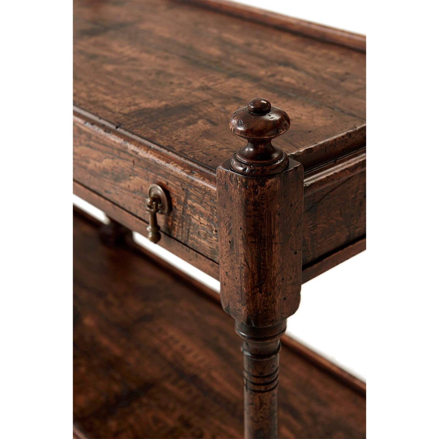 Regency Style Antiqued Console Table For Sale 1