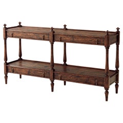 Regency Style Antiqued Console Table