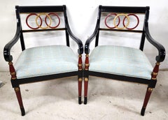 Regency Style Armchairs MAITLAND SMITH Style - A Pair
