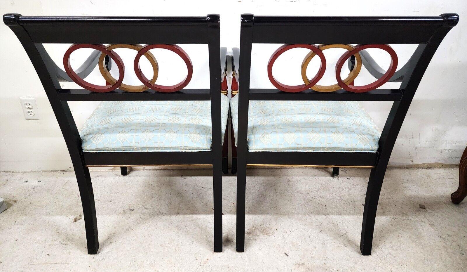 Regency Style Armchairs MAITLAND SMITH Style - A Pair 2