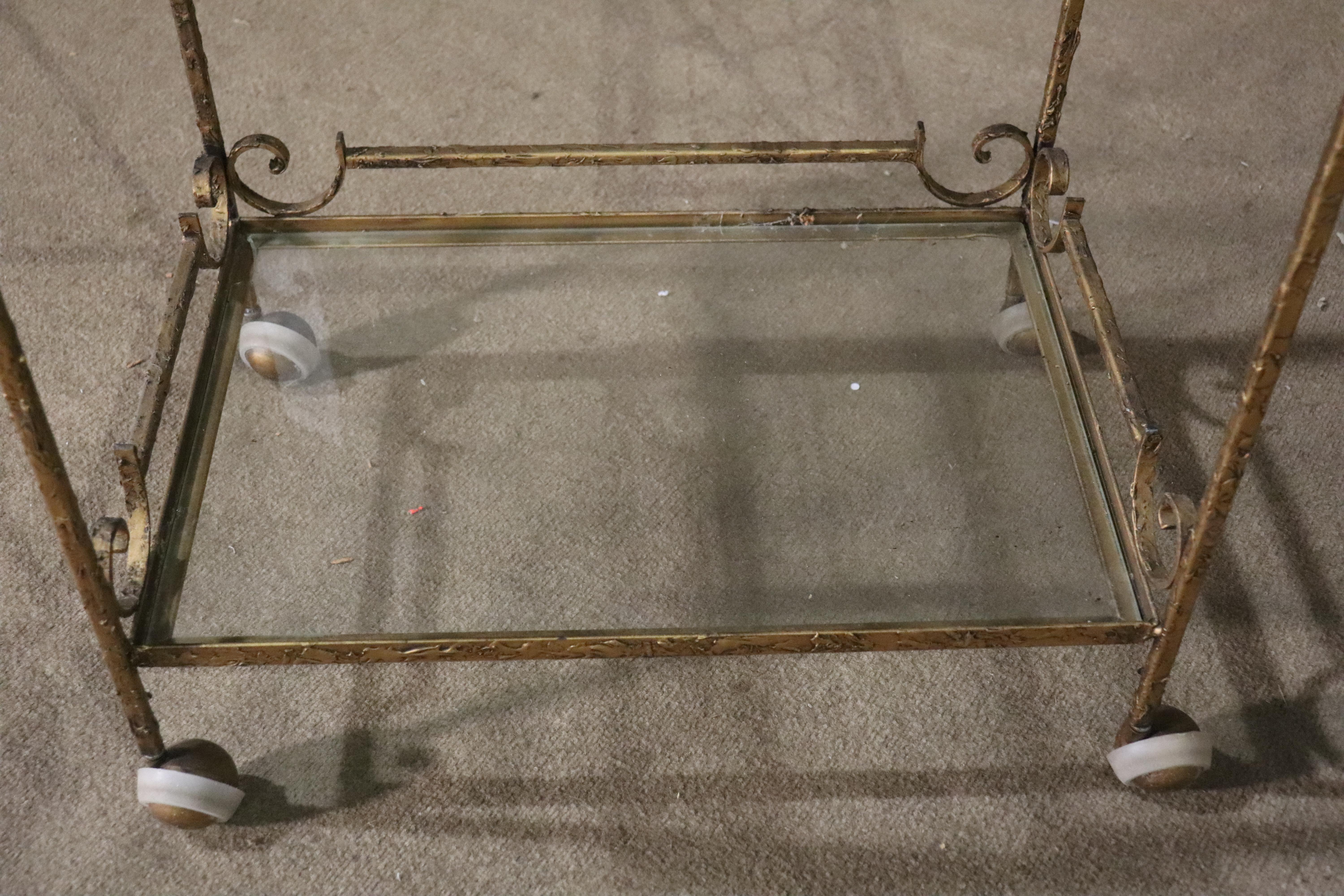 Regency Style Bar Cart In Good Condition For Sale In Brooklyn, NY