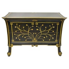 Commode à 2 tiroirs de style Regency noir ébonisé par Decorative Crafts