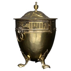 Antique Regency Style Brass Coal Bucket