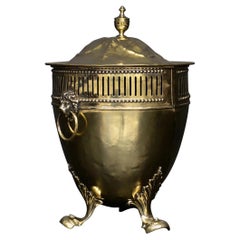 Antique Regency Style Brass Coal Bucket