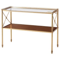 Regency Style Brass Console Table