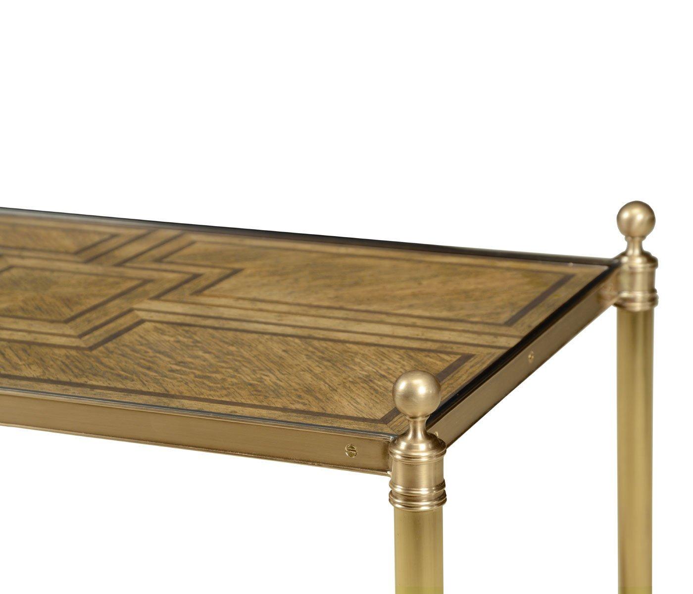 European Regency Style Brass Side Table