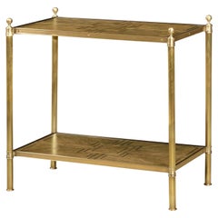 Regency Style Brass Side Table