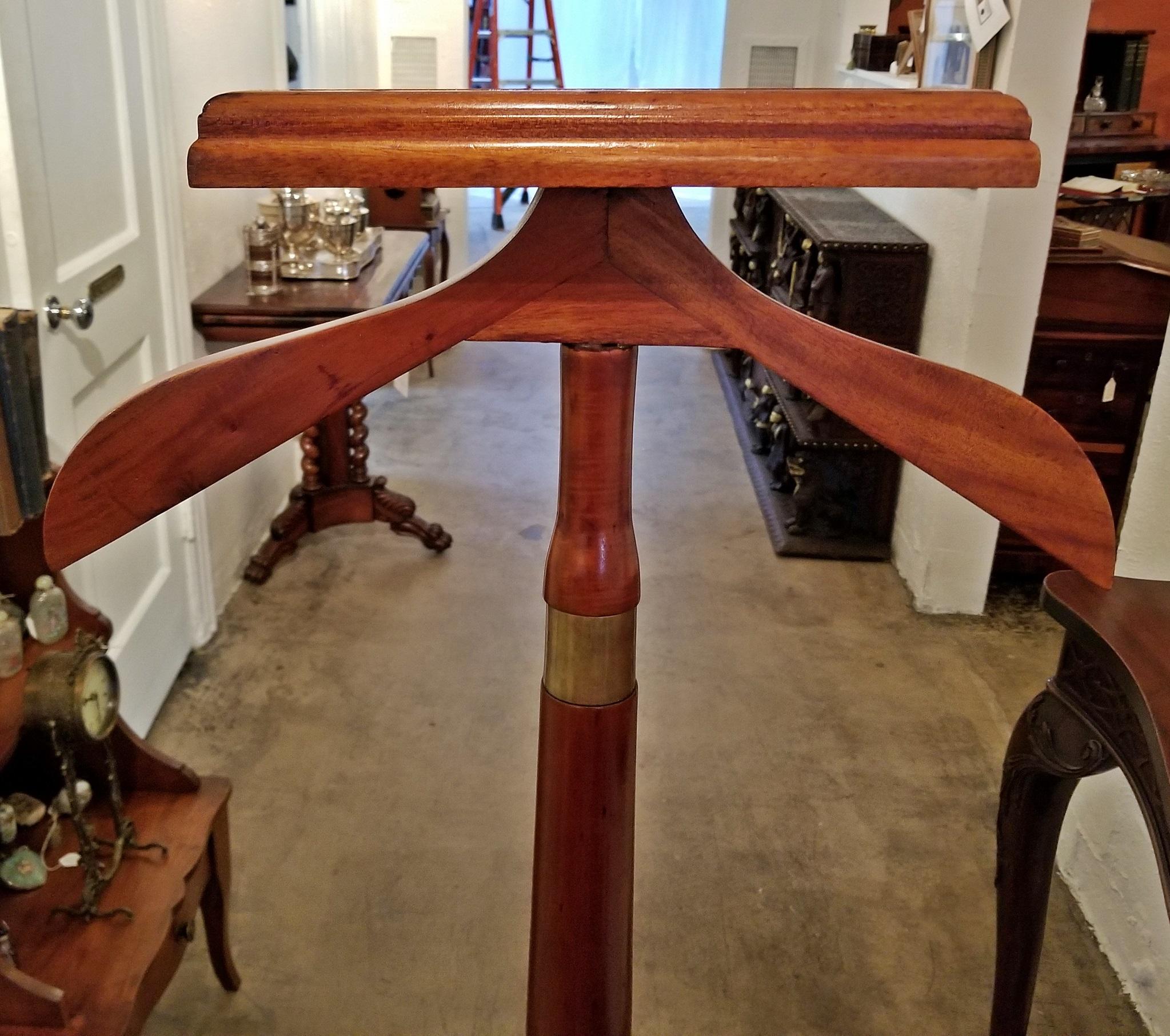 Hand-Crafted Regency Style British Walnut Clothes Rack or Coat Stand