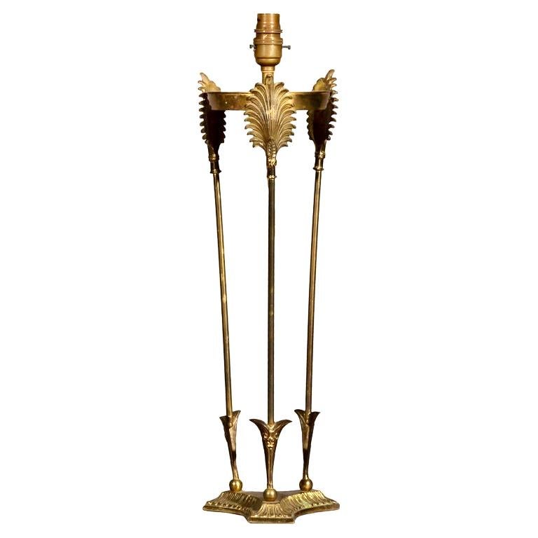 Athenienne-Tischlampe aus Bronze im Regency-Stil