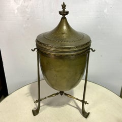 Bronze Tinder-Urne im Regency-Stil /Kohlenuhr