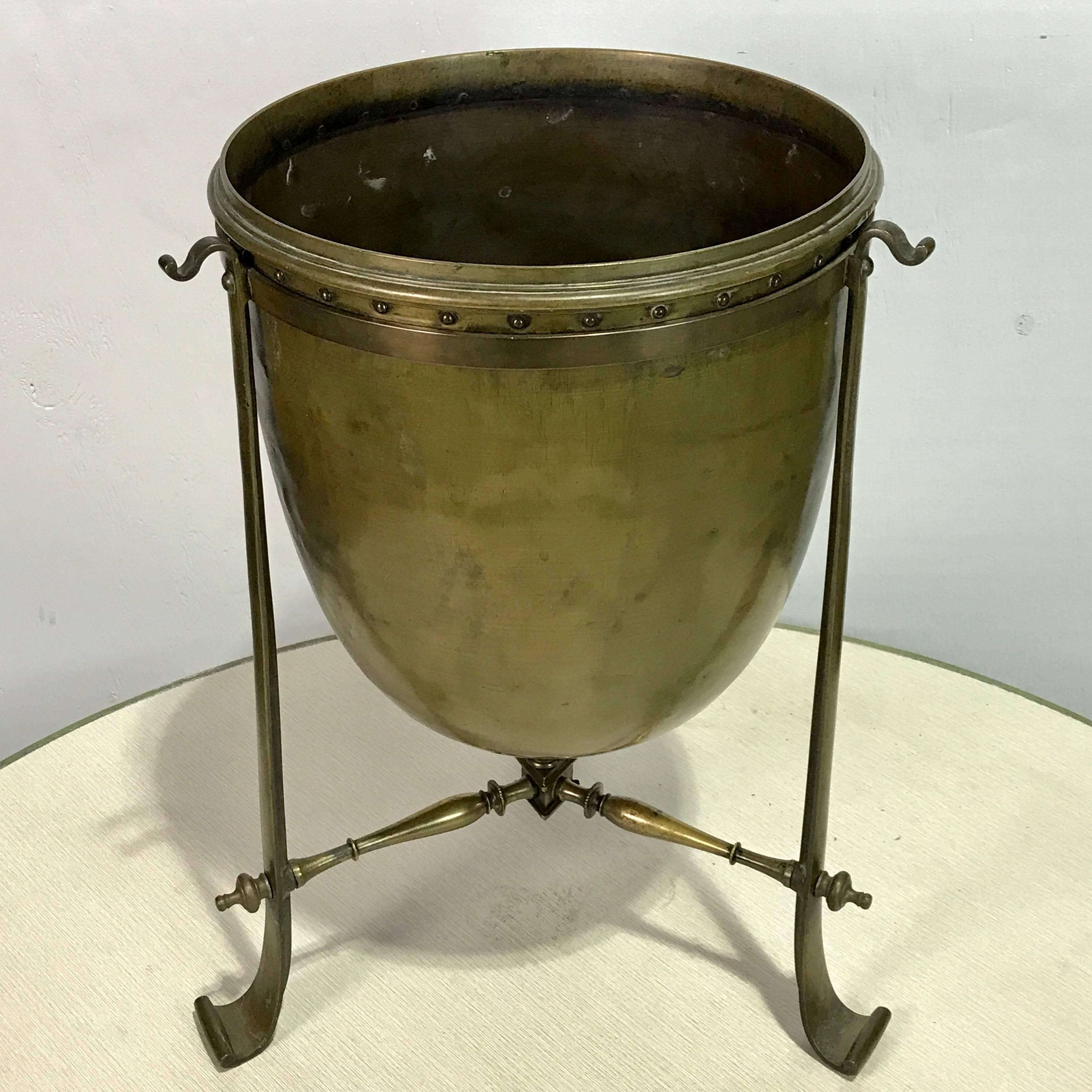 English Regency Style Bronze Tinder Urn /Coal Scuttle  For Sale